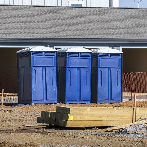 Heavy-duty construction site porta potty in Lexington, North Carolina